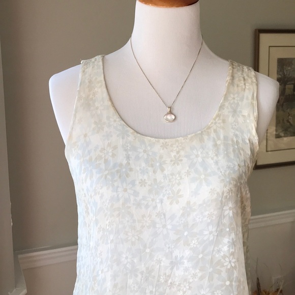 Sheer Silk and Lace Tank Top - Picture 2 of 8